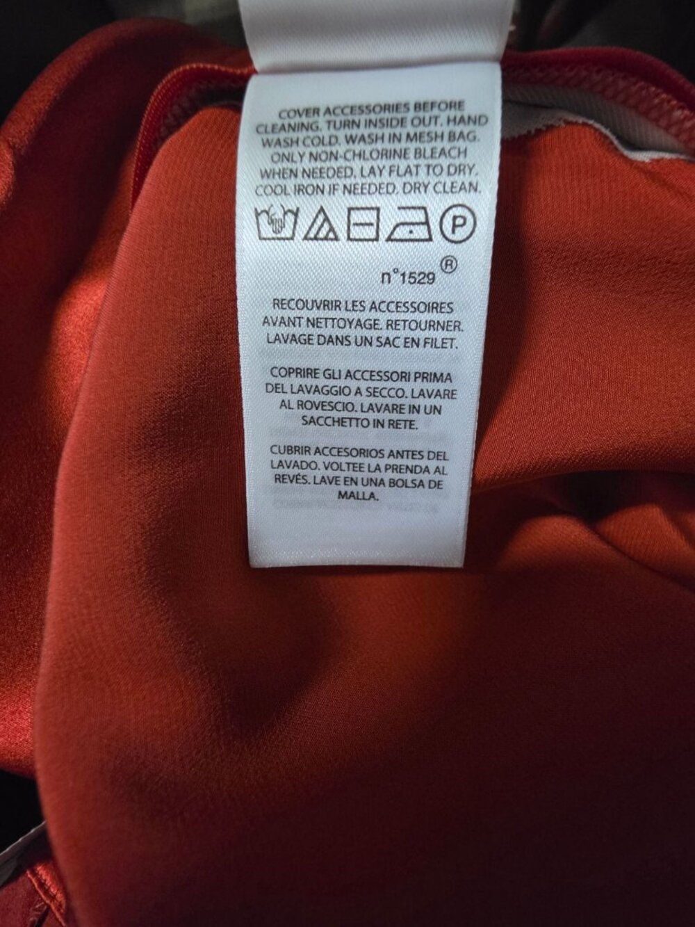 Polo Ralph Lauren Womens Orange/Shedron Pure mulberry Silk Pants Size 2 - Picture 15 of 16